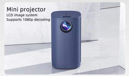 Smart Projector WIFI Mini Portable Home Theater Mobile Phone Same Screen Projector Support 4K LED Home Video Projector &Speaker