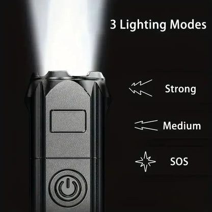 Powerful LED Flashlight Rechargeable USB Waterproof Zoom Fishing Hunting Camping 100,00 Lumen Tactical Flashlight LED Torch