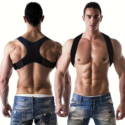 Adjustable Posture Corrector Back Support Belt- Breathable, Non-Slip, Ergonomic Support for Improved Posture, Suitable for Sitti